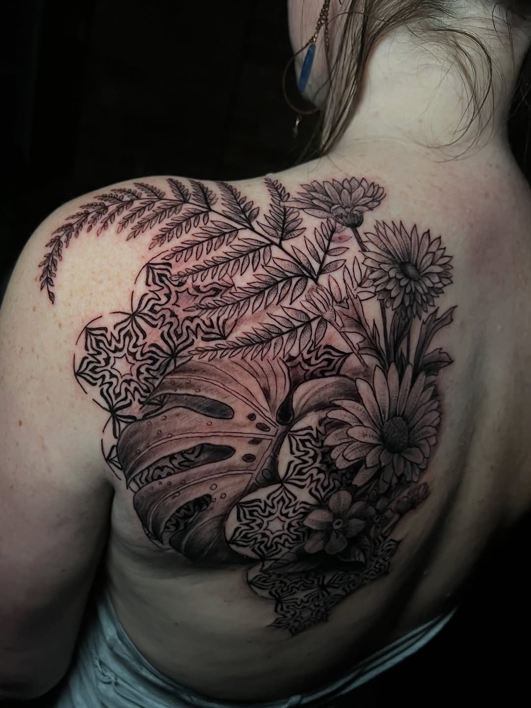 Tattoo by @frankendots — black_and_grey, dotwork