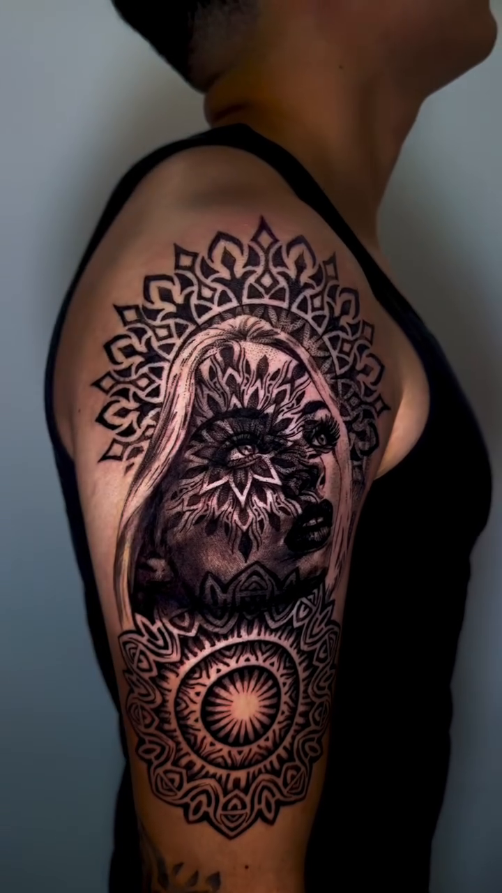 Tattoo by @mad_ak._.ink — black_and_grey, realism