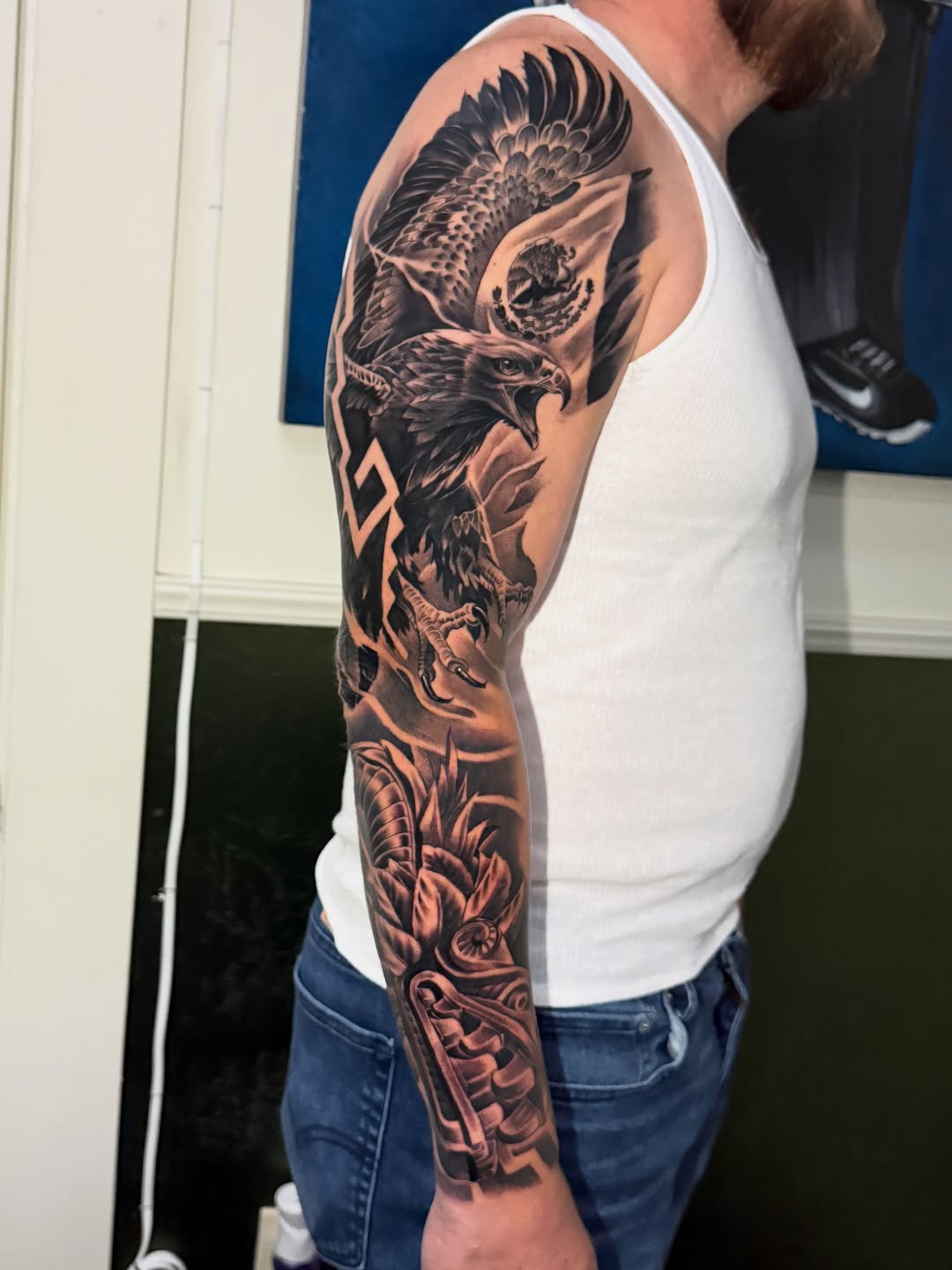 Tattoo by @tattoosbygonzo530 — realism, black_and_grey