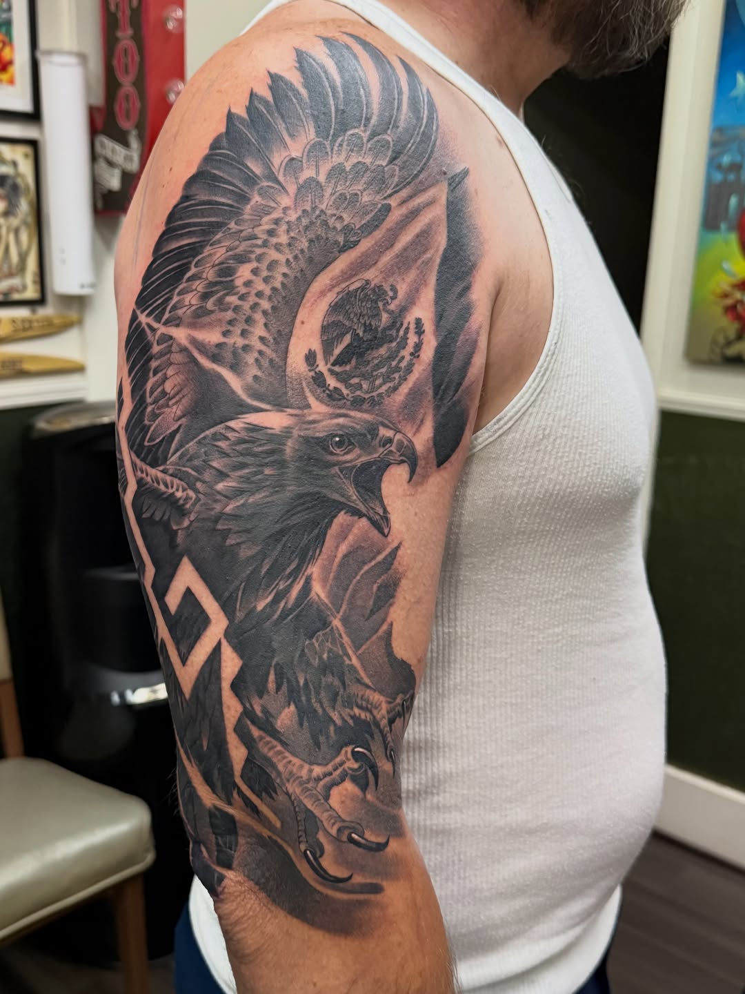 Tattoo by @tattoosbygonzo530 — realism, black_and_grey