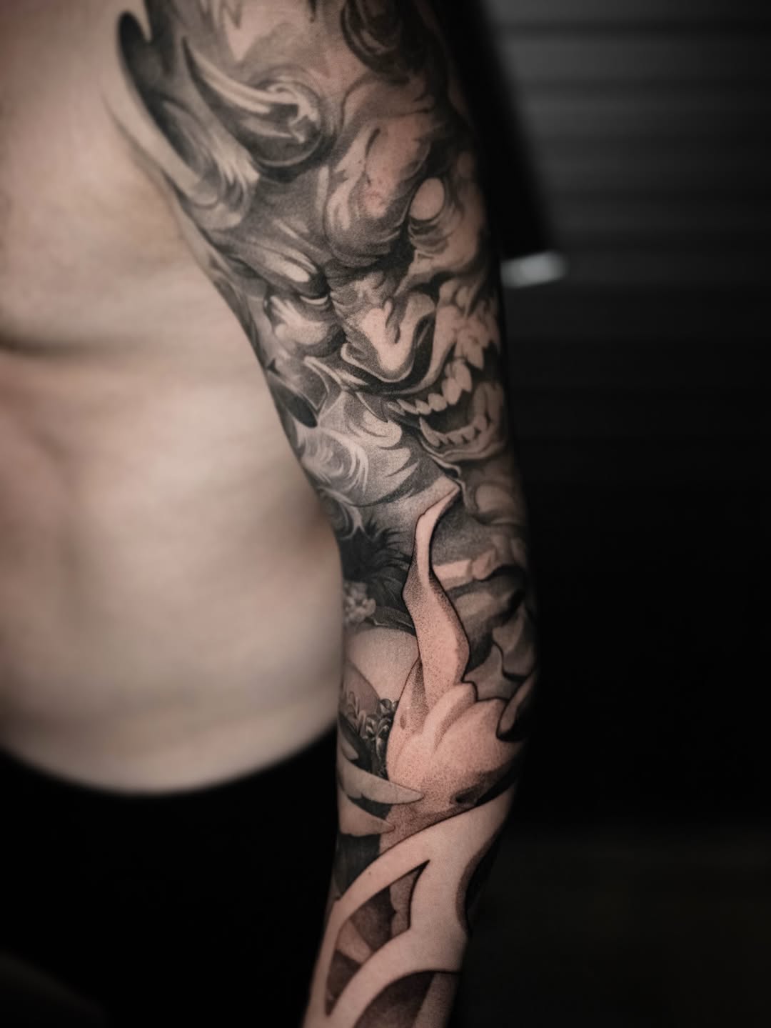 Tattoo by @slaidartwork — realism, black_and_grey