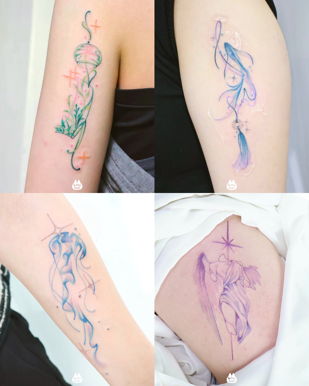 Tattoo by @tattoo_hazi — fine_line, watercolor