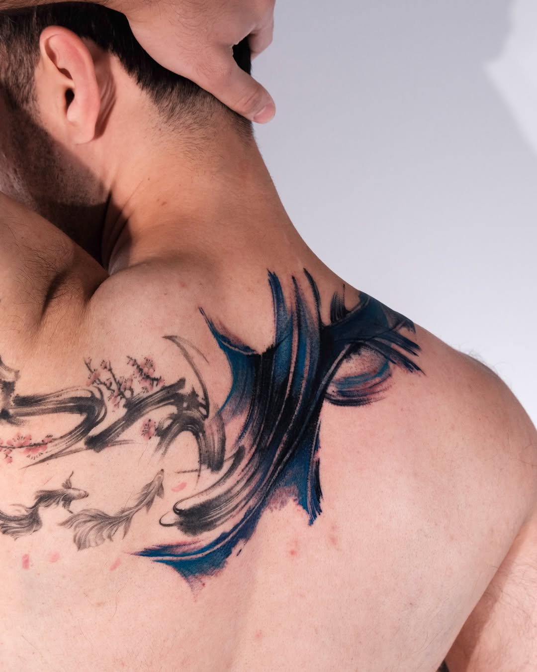 Tattoo by @melange.tattoo — japanese_irezumi, watercolor