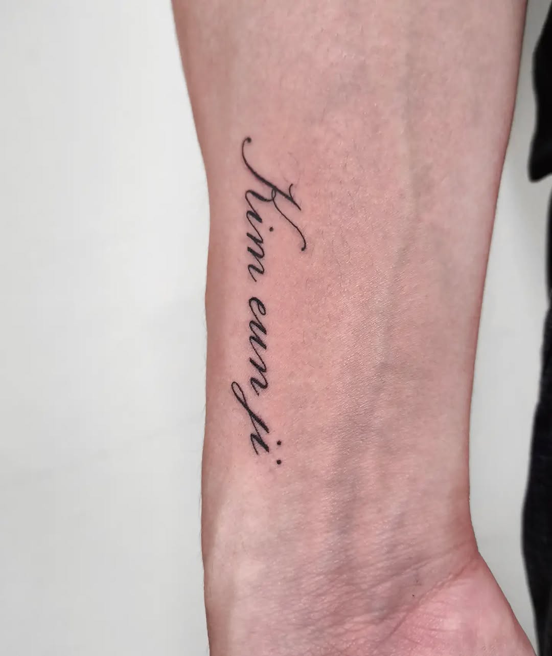 Tattoo by @ink_x_seoul — lettering_script, fine_line