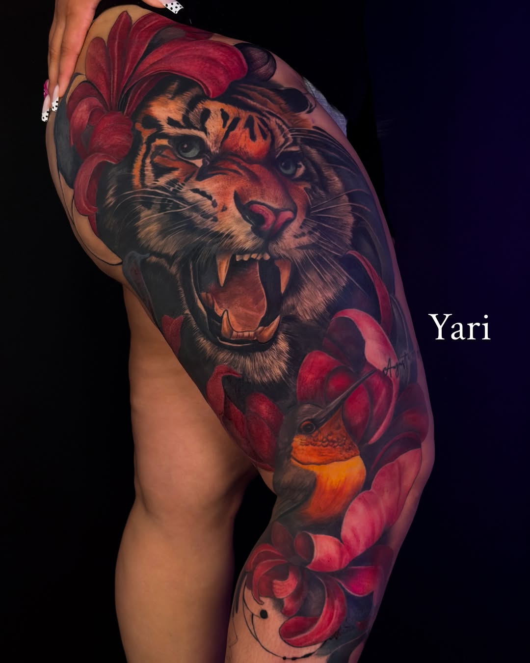 Tattoo by @isabelroseink โ realism, japanese_irezumi