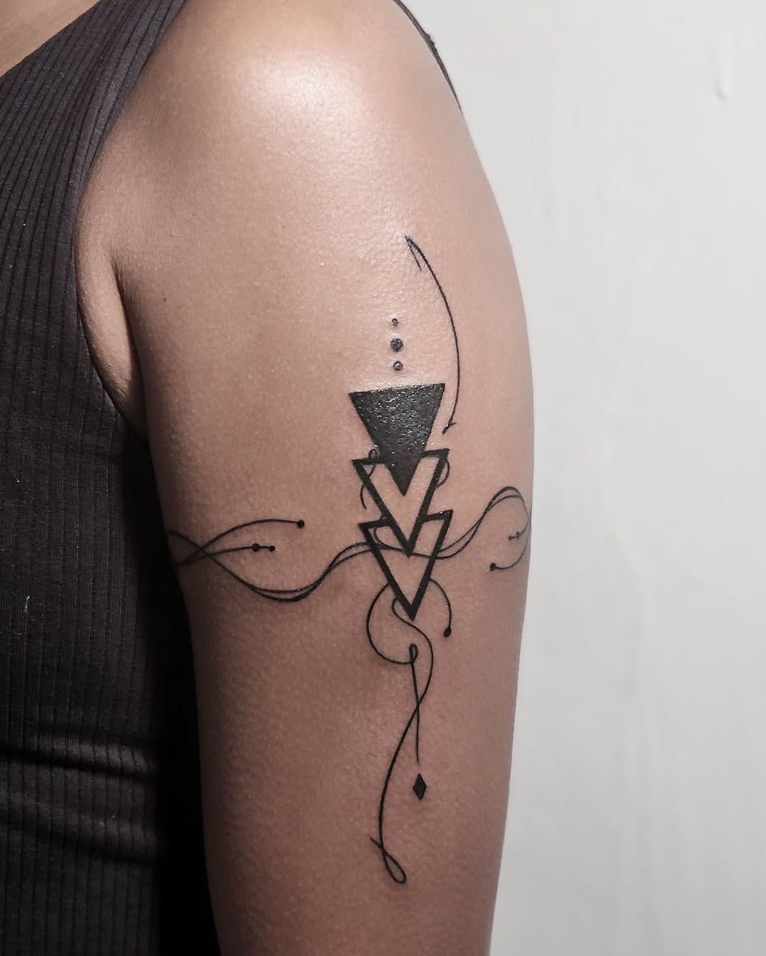 Tattoo by @draw.a_castle — geometric, fine_line