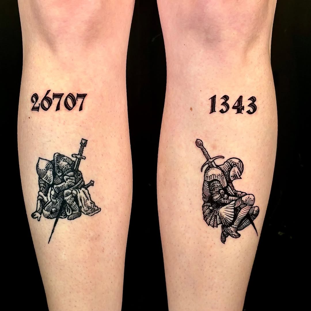 Tattoo by @highsettler — illustrative, black_and_grey