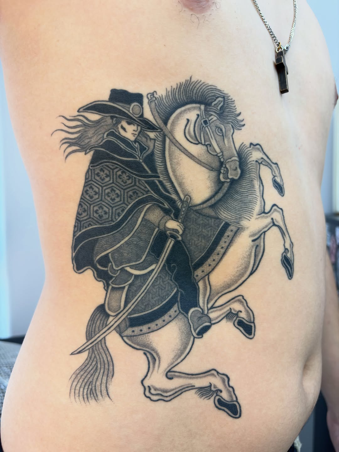 Tattoo by @naganumatattoo — japanese_irezumi, black_and_grey