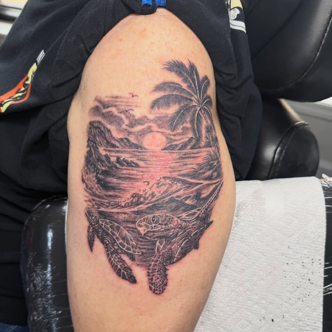 Tattoo by @jinx_ryder — realism, black_and_grey