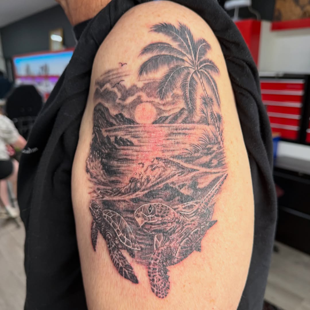 Tattoo by @jinx_ryder — realism, black_and_grey