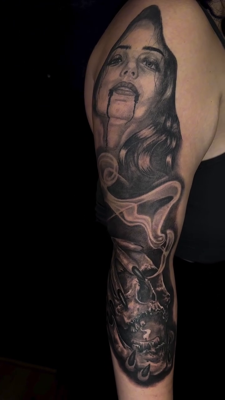 Tattoo by @brooksctattoos — realism, dark_realism