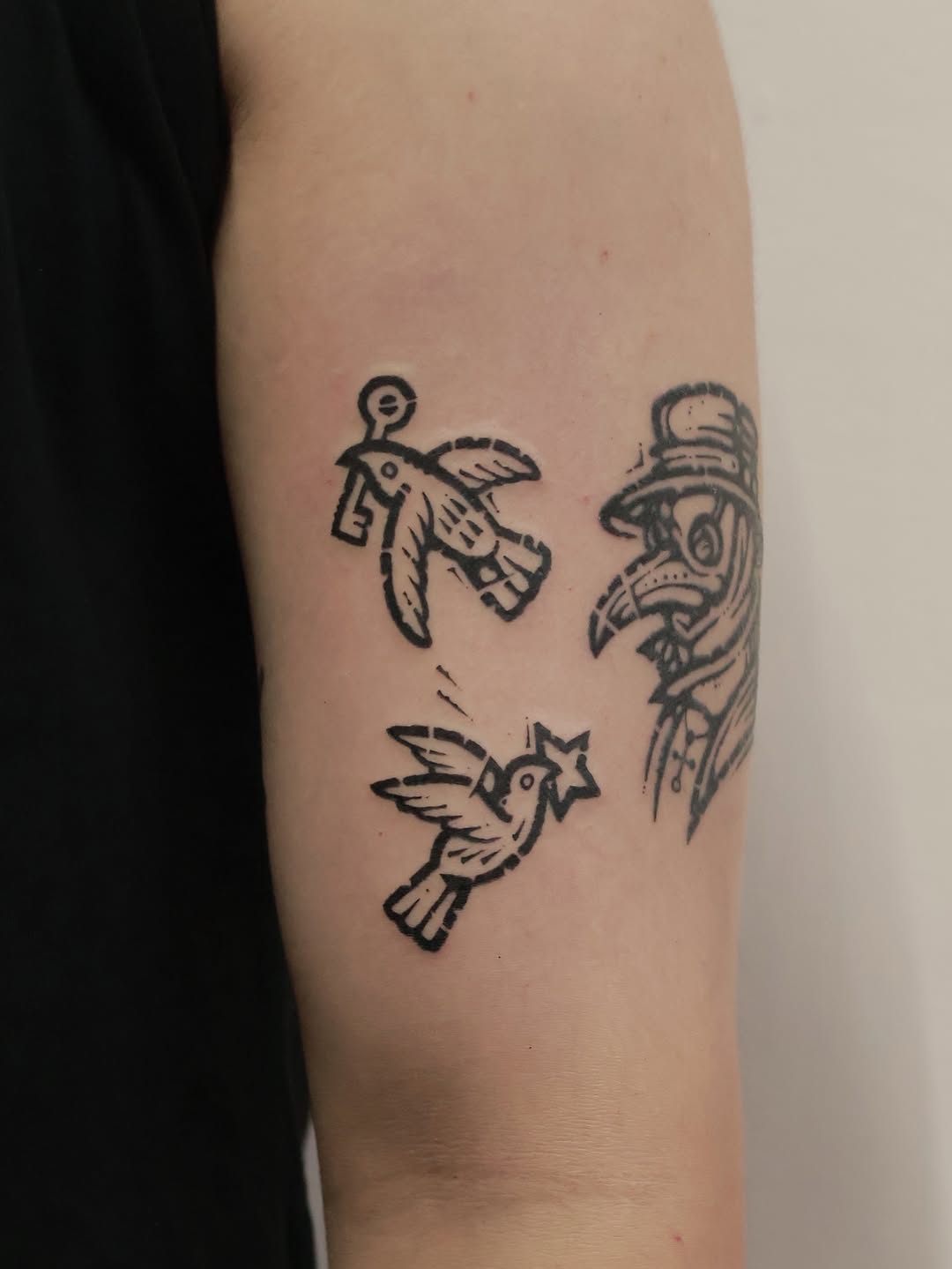 Tattoo by @momotattoo0906 — ignorant, blackwork