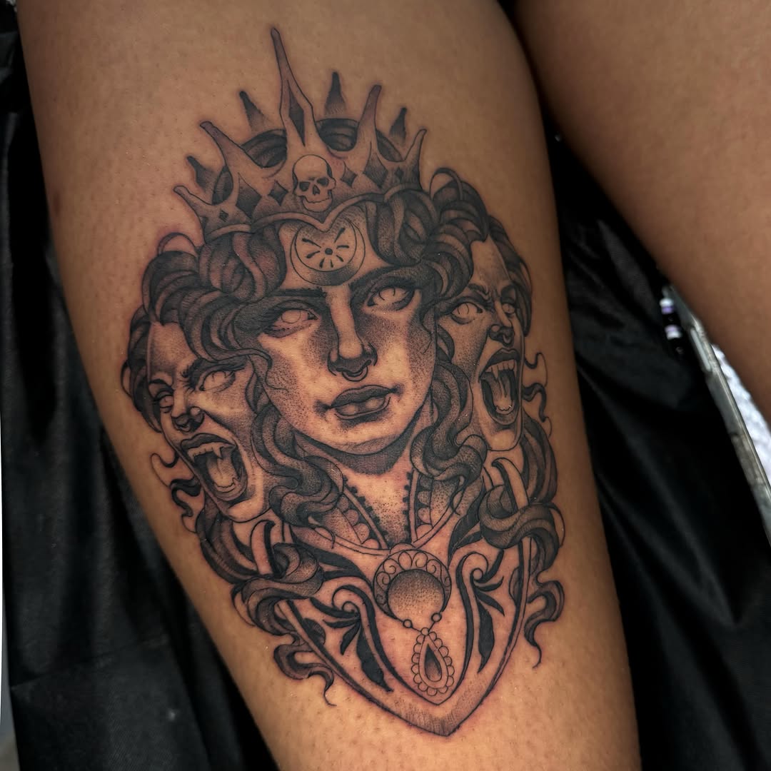Tattoo by @ryanfuttart — black_and_grey, realism