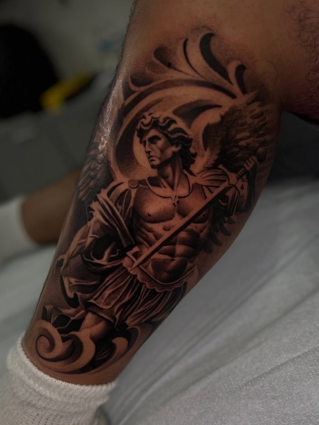 Tattoo by @alfredoadametattoo — realism, black_and_grey