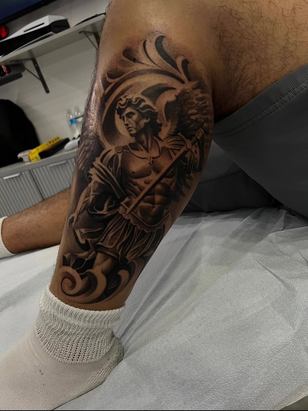 Tattoo by @alfredoadametattoo — black_and_grey, realism