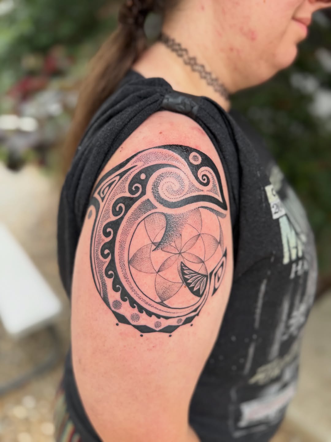 Tattoo by @london_on_the_tatts β geometric, dotwork