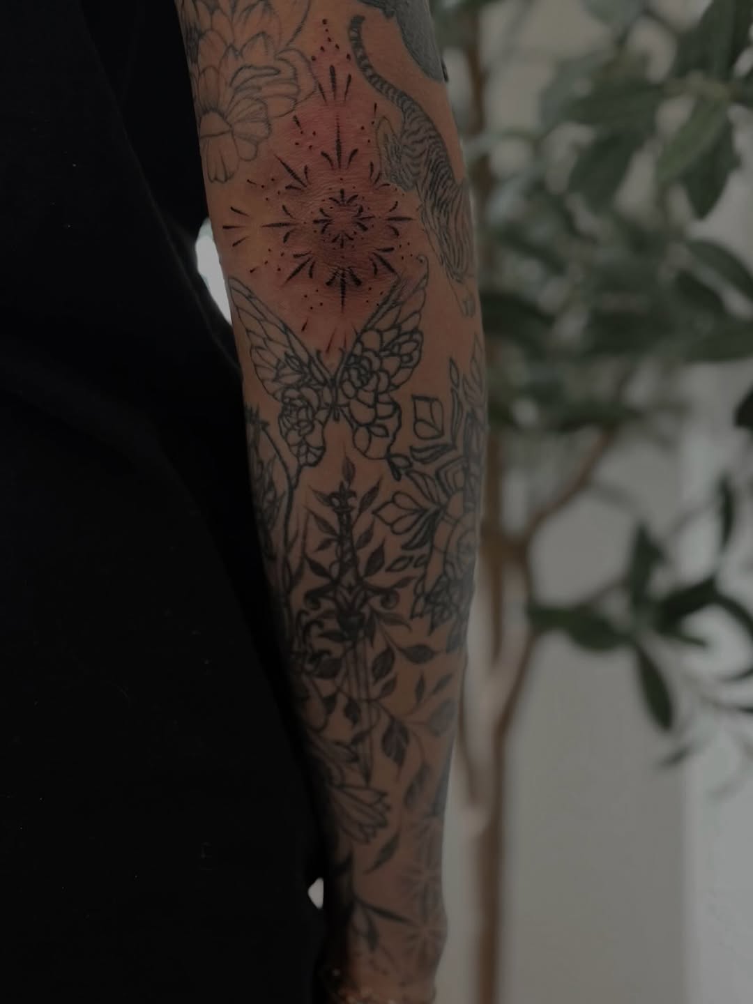 Tattoo by @aleks.north.tattoo — fine_line, black_and_grey