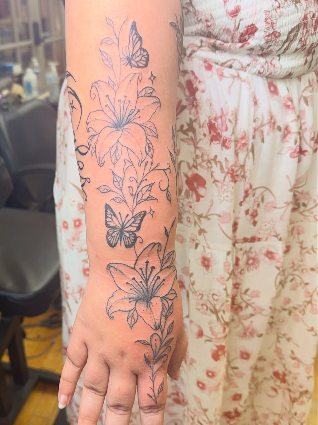 Tattoo by @inked_by_parisapple — fine_line, black_and_grey