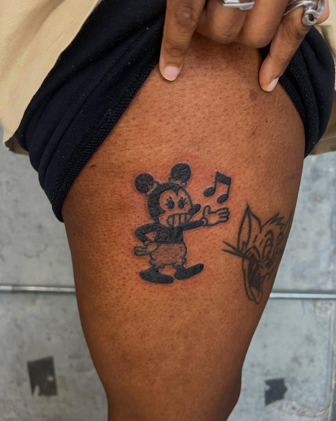 Tattoo by @rakataka.tattoo โ ignorant, blackwork