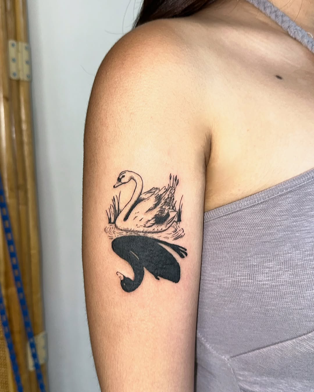 Tattoo by @kiijooya — black_and_grey, illustrative