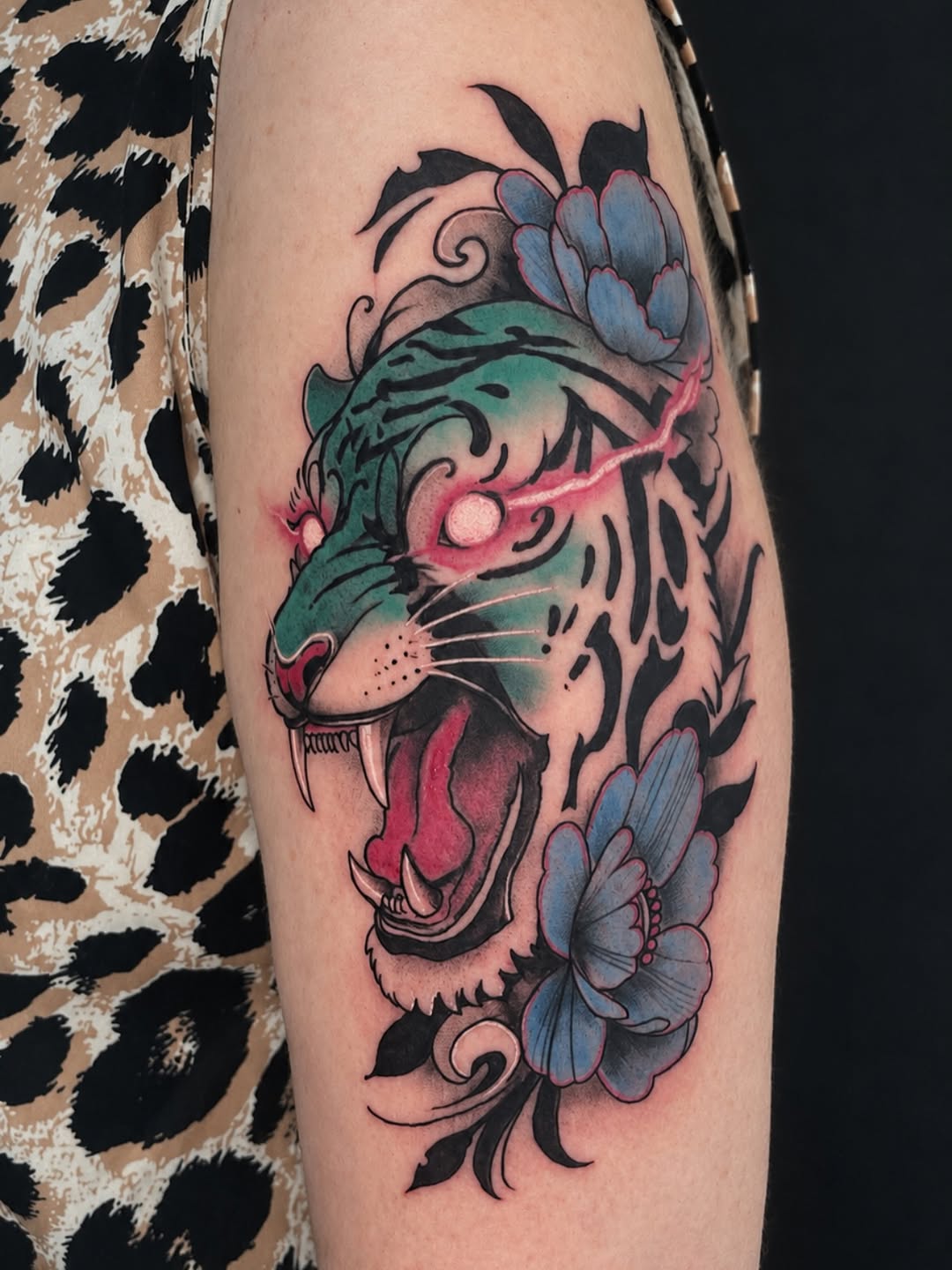 Tattoo by @amber_noir_tattoo โ new_school, japanese_irezumi