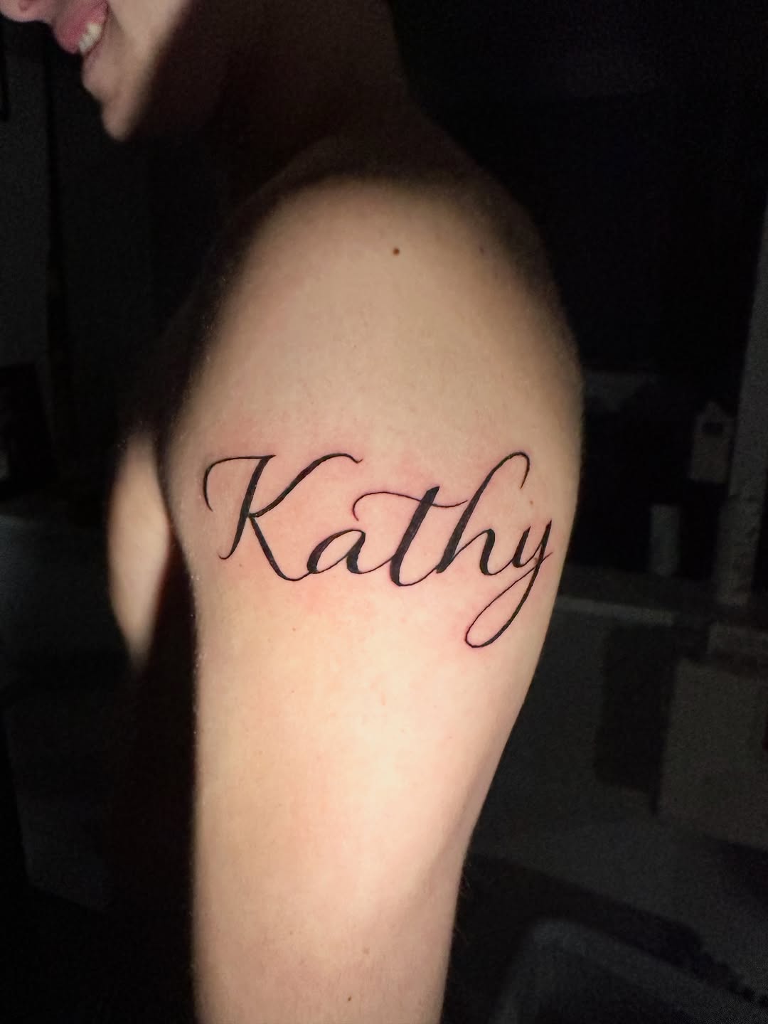 Tattoo by @gypsyoutlawart — lettering_script, fine_line
