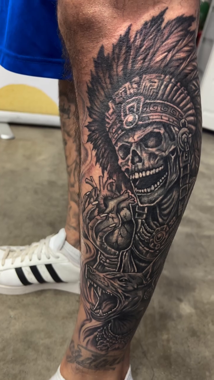 Tattoo by @mazeink_ — black_and_grey, realism