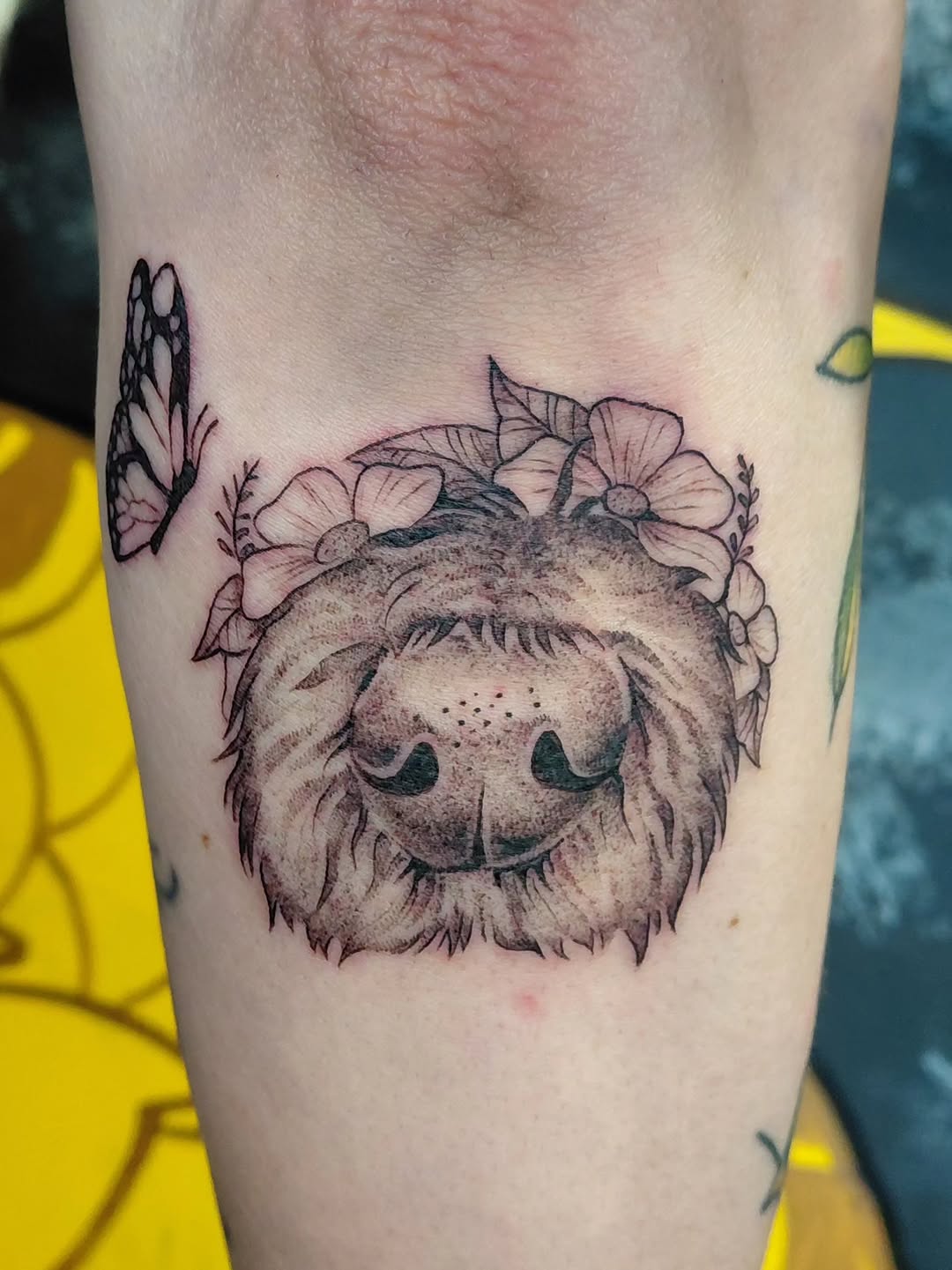Tattoo by @antisocialinks — black_and_grey, realism