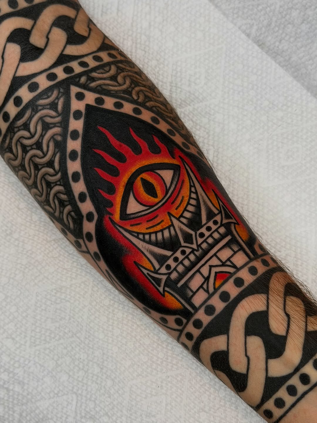 Tattoo by @blake.francis — american_traditional, blackwork
