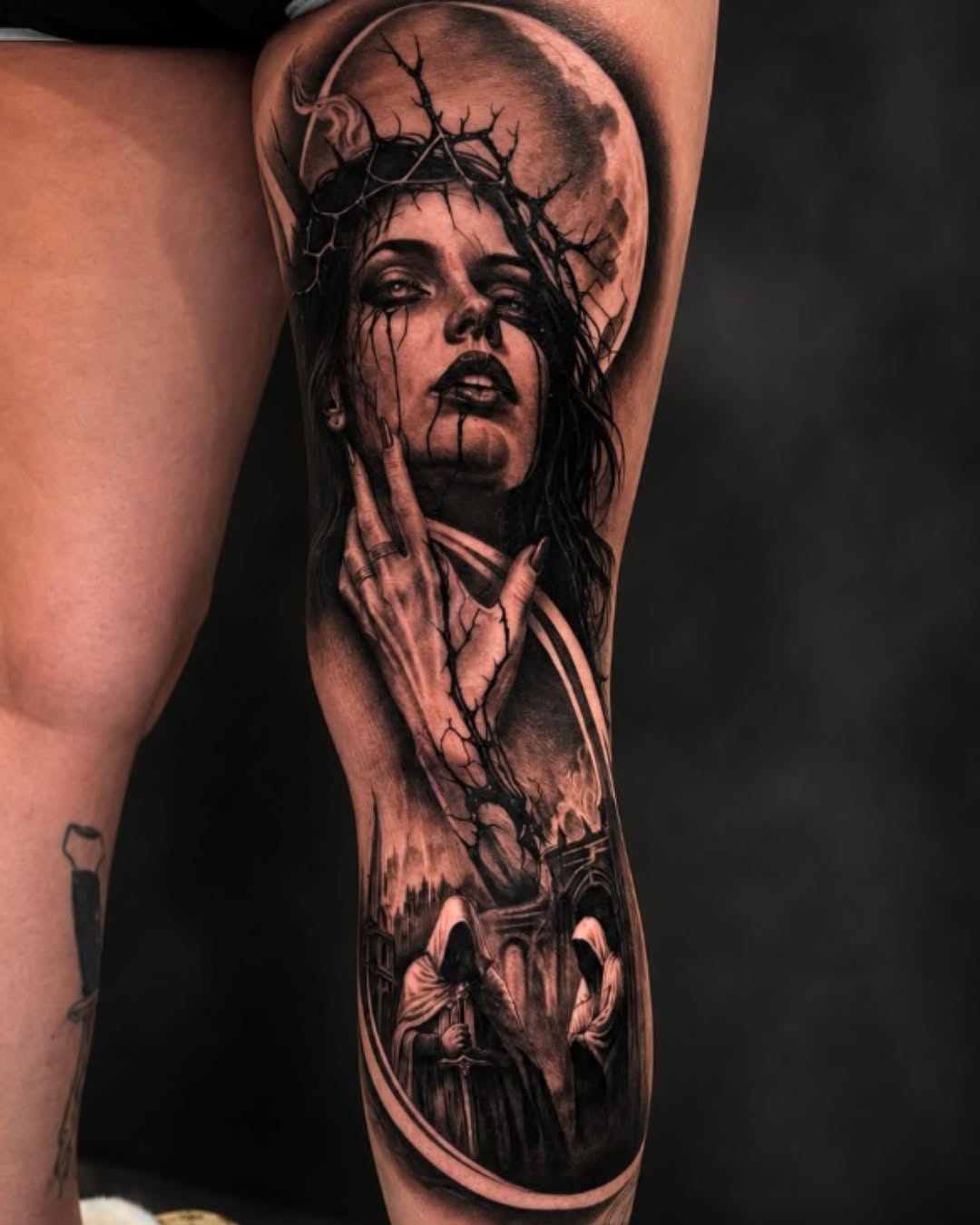 Tattoo by @gusbyrdtat2 โ black_and_grey, realism