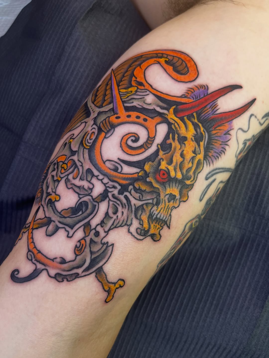 Tattoo by @arno.larose — japanese_irezumi, neo_traditional