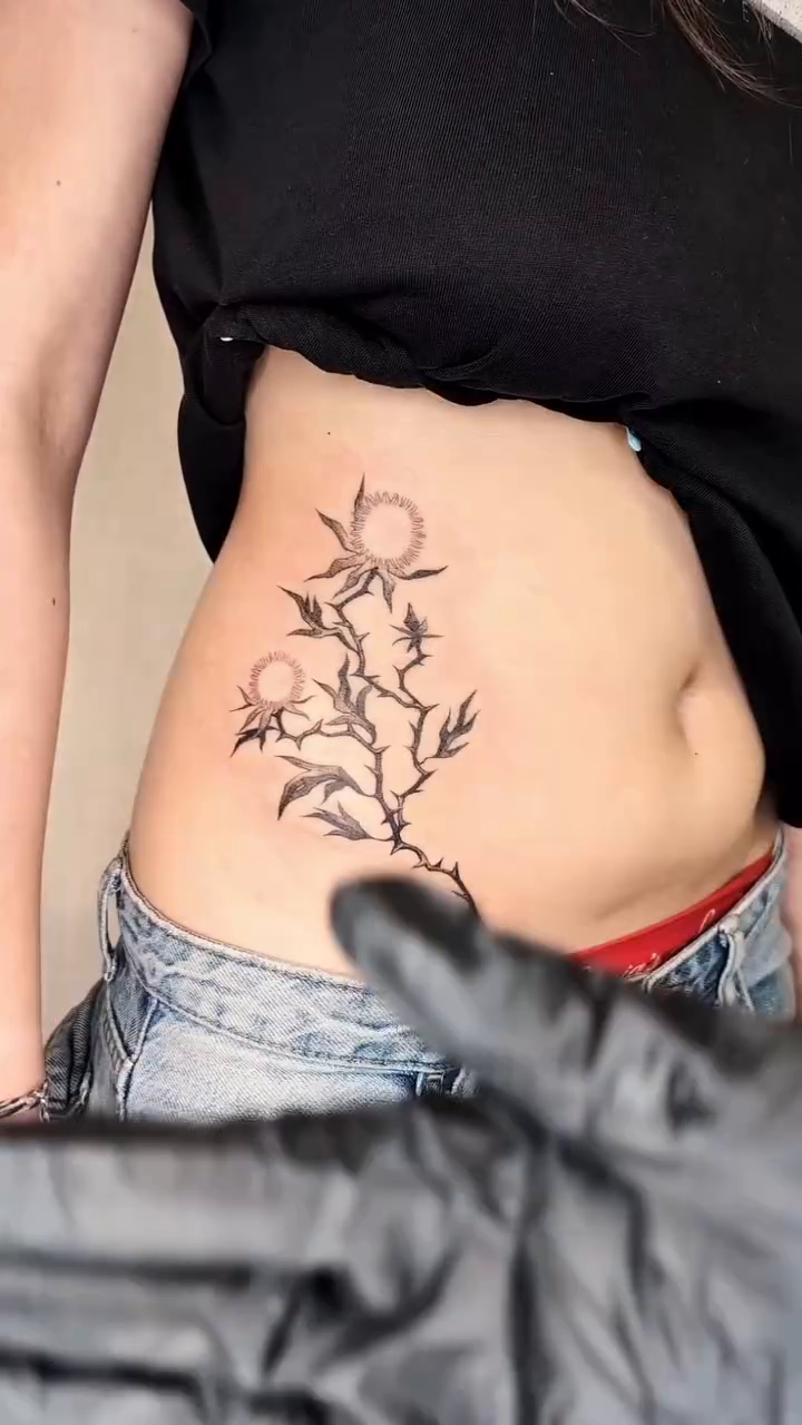 Tattoo by @maiyashu.pokes — fine_line, black_and_grey