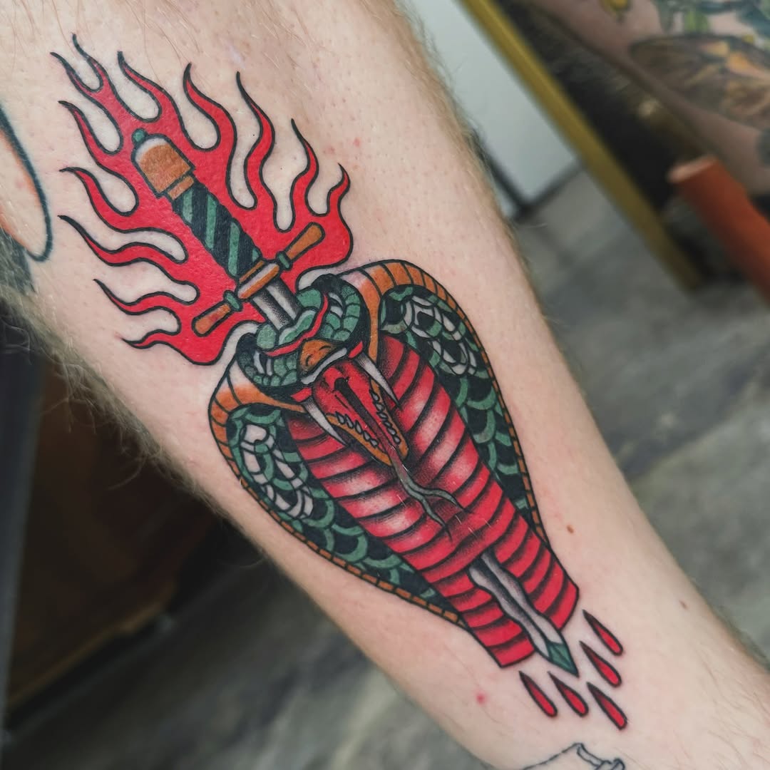 Tattoo by @nikkibeetattoos — american_traditional