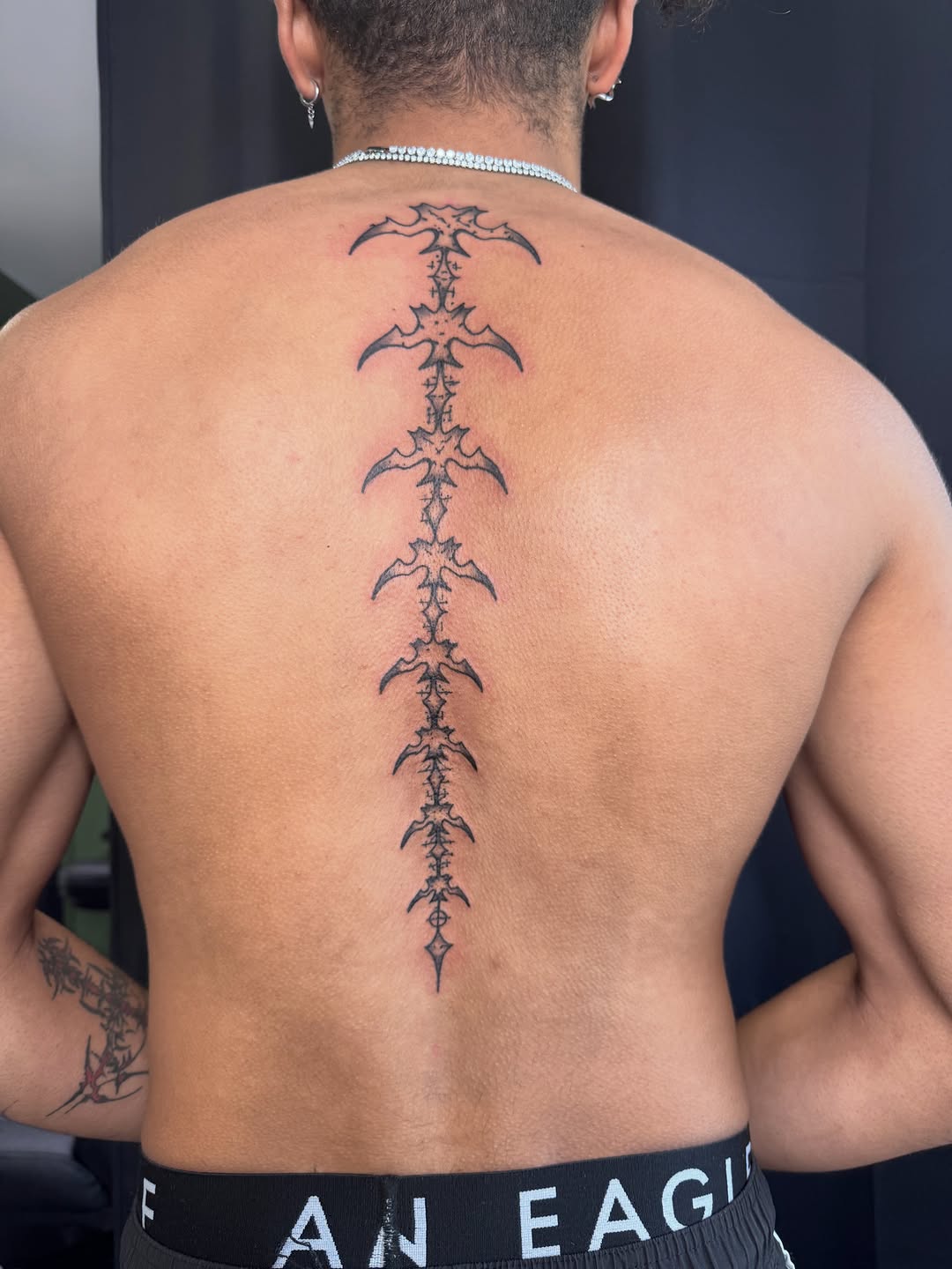 Tattoo by @brandonspindlertattoos — blackwork, ornamental