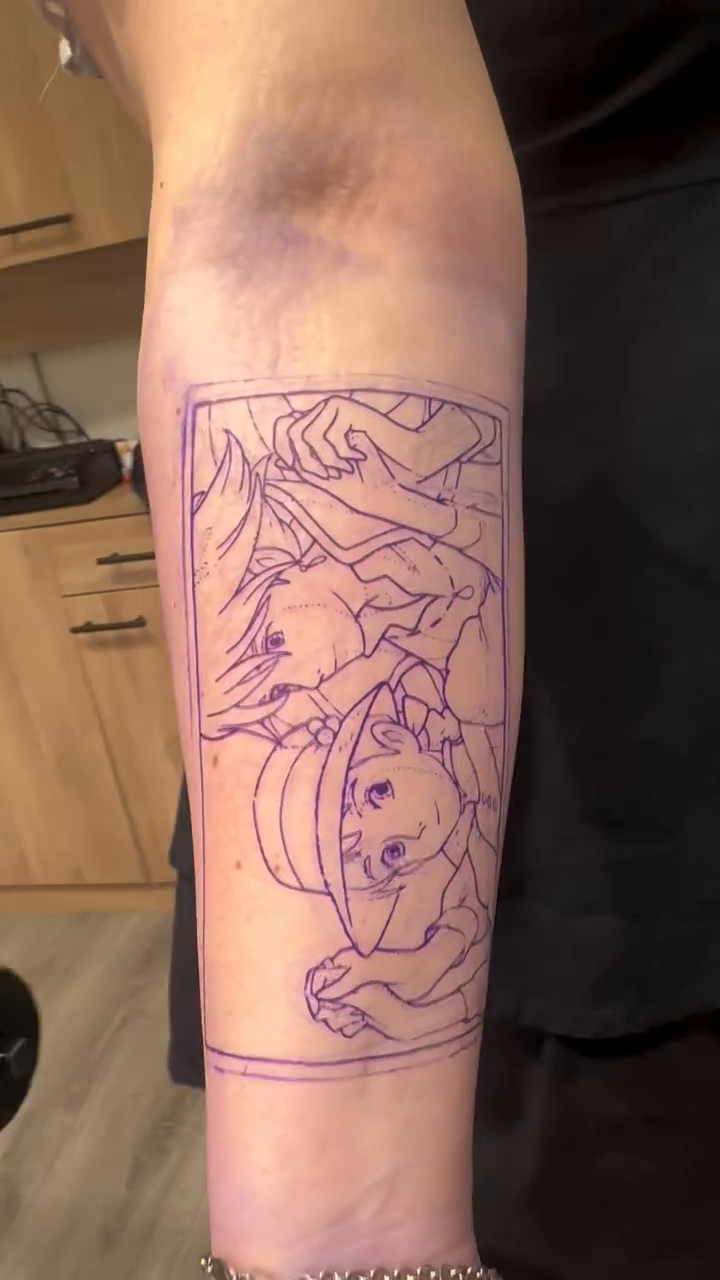 Tattoo by @leethemillennial — anime