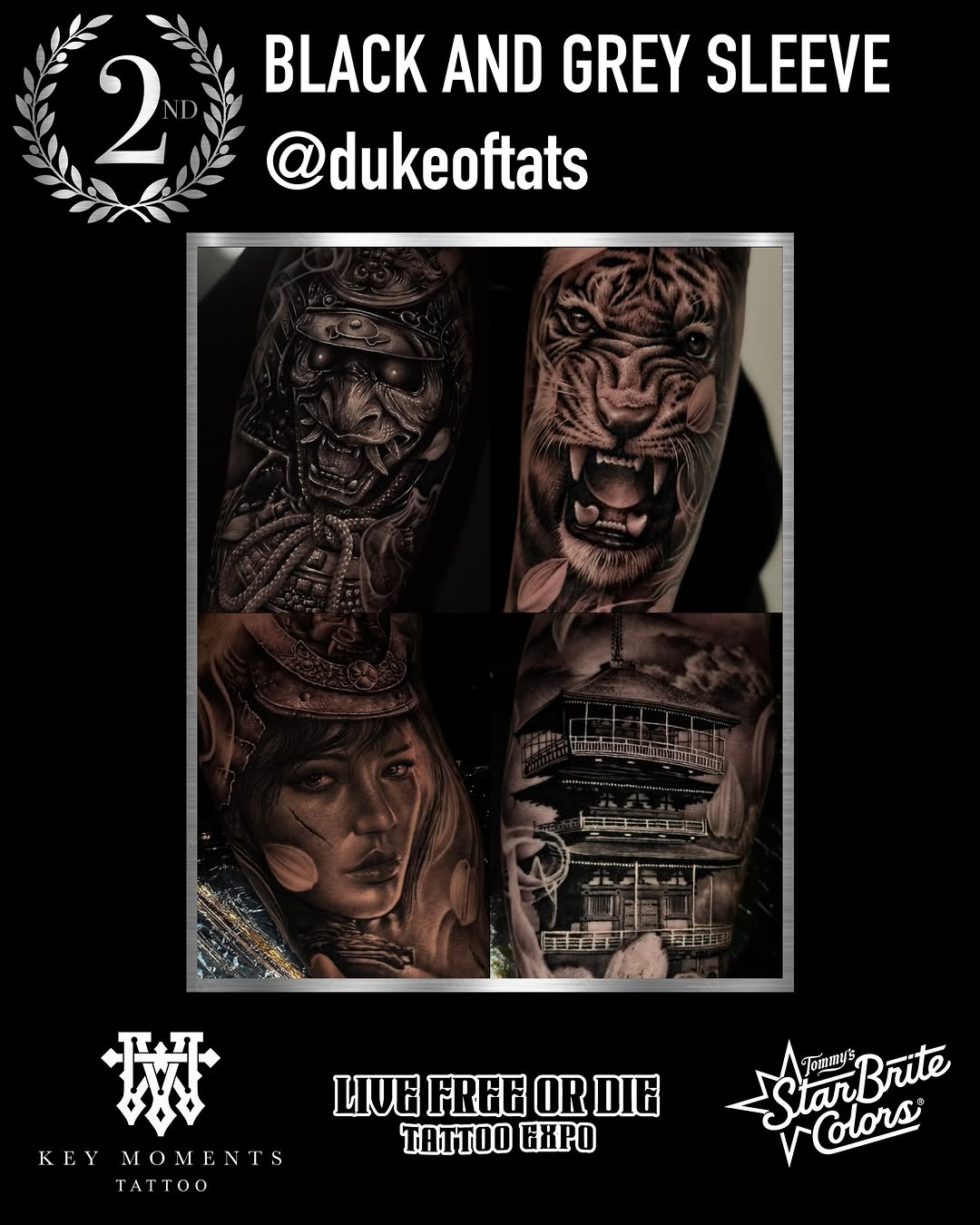 Tattoo by @dukeoftats β realism, black_and_grey
