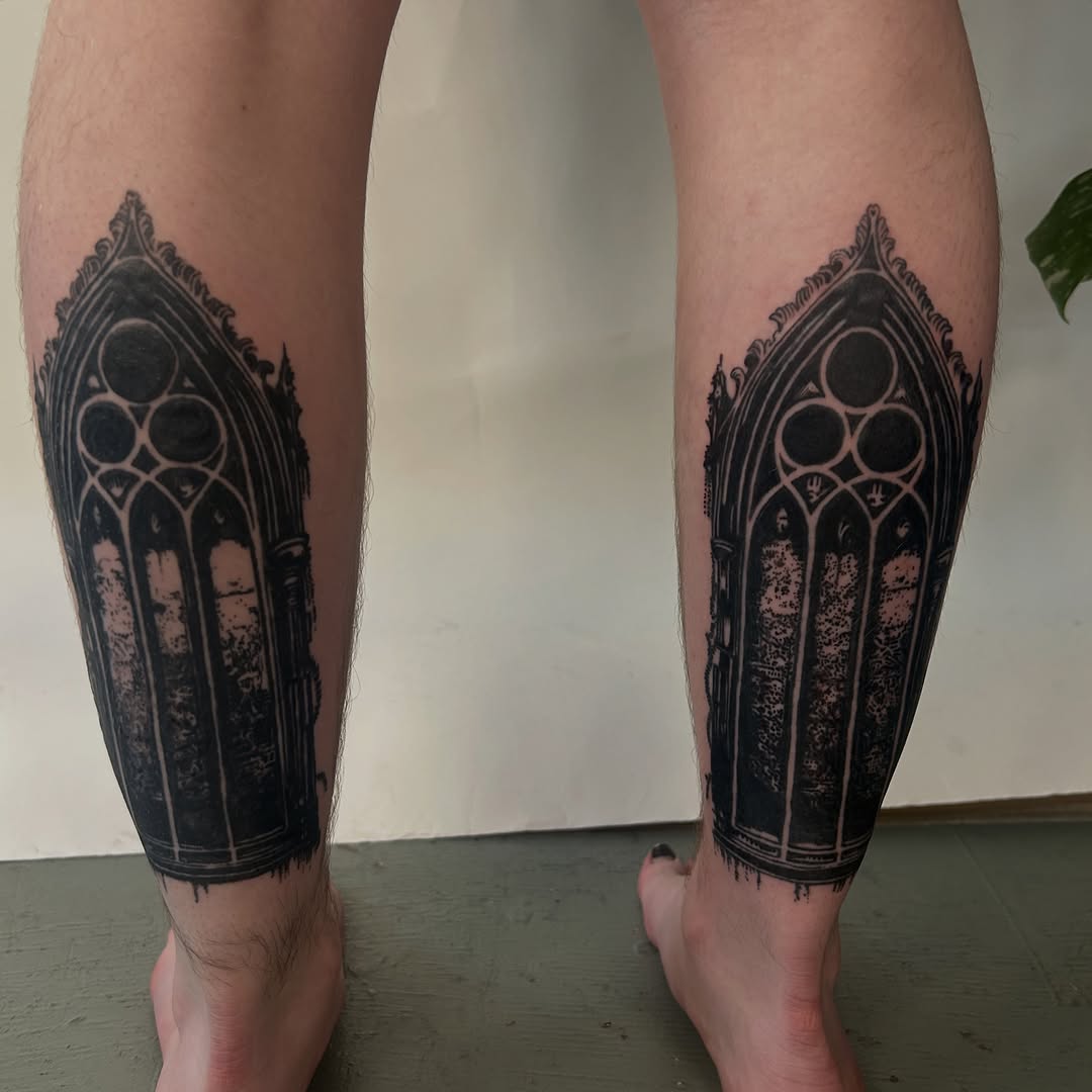 Tattoo by @furcoat444 — blackwork, ornamental