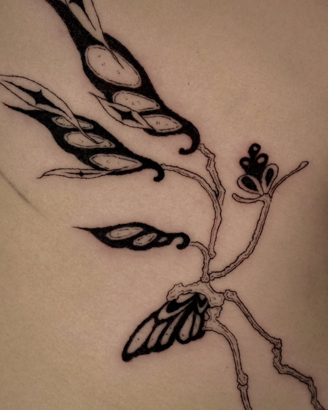 Tattoo by @purpleturtl3.ink — fine_line, black_and_grey