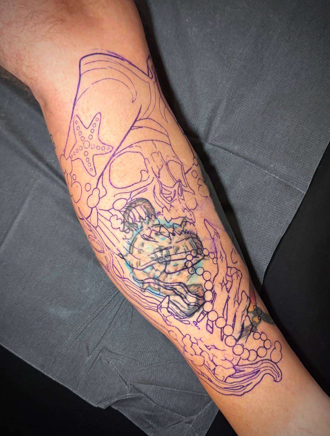 Tattoo by @fear.boner — blackwork, realism