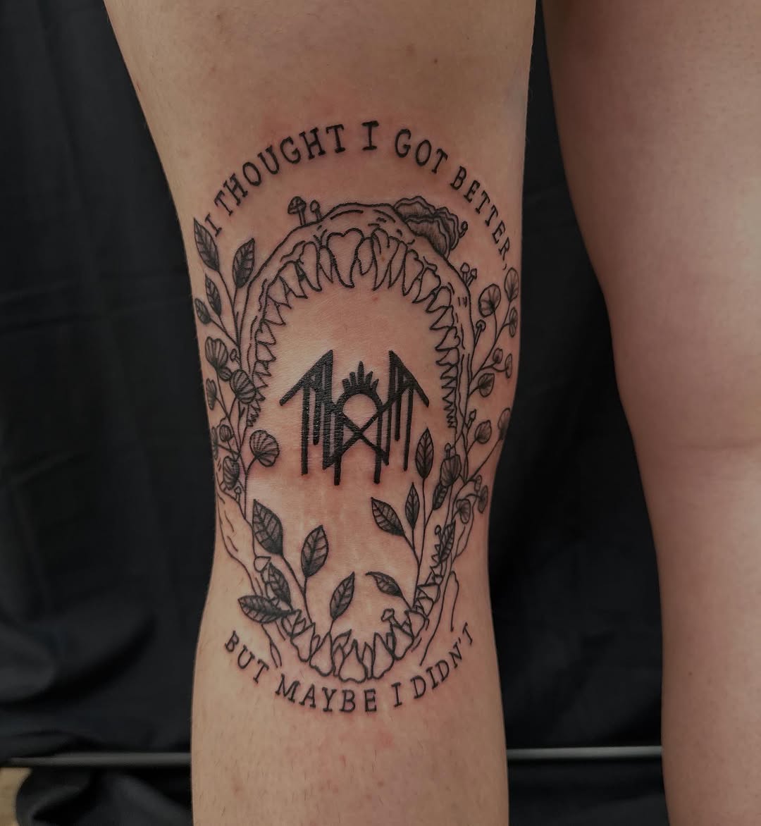 Tattoo by @dsteal03 โ blackwork, lettering_script