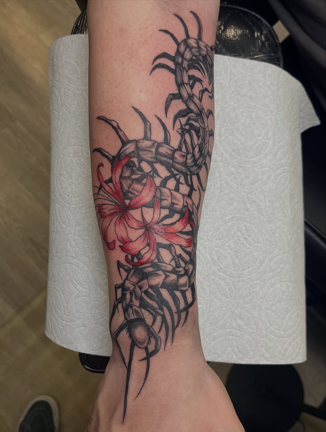 Tattoo by @enemytattoo — dark_realism, japanese_irezumi