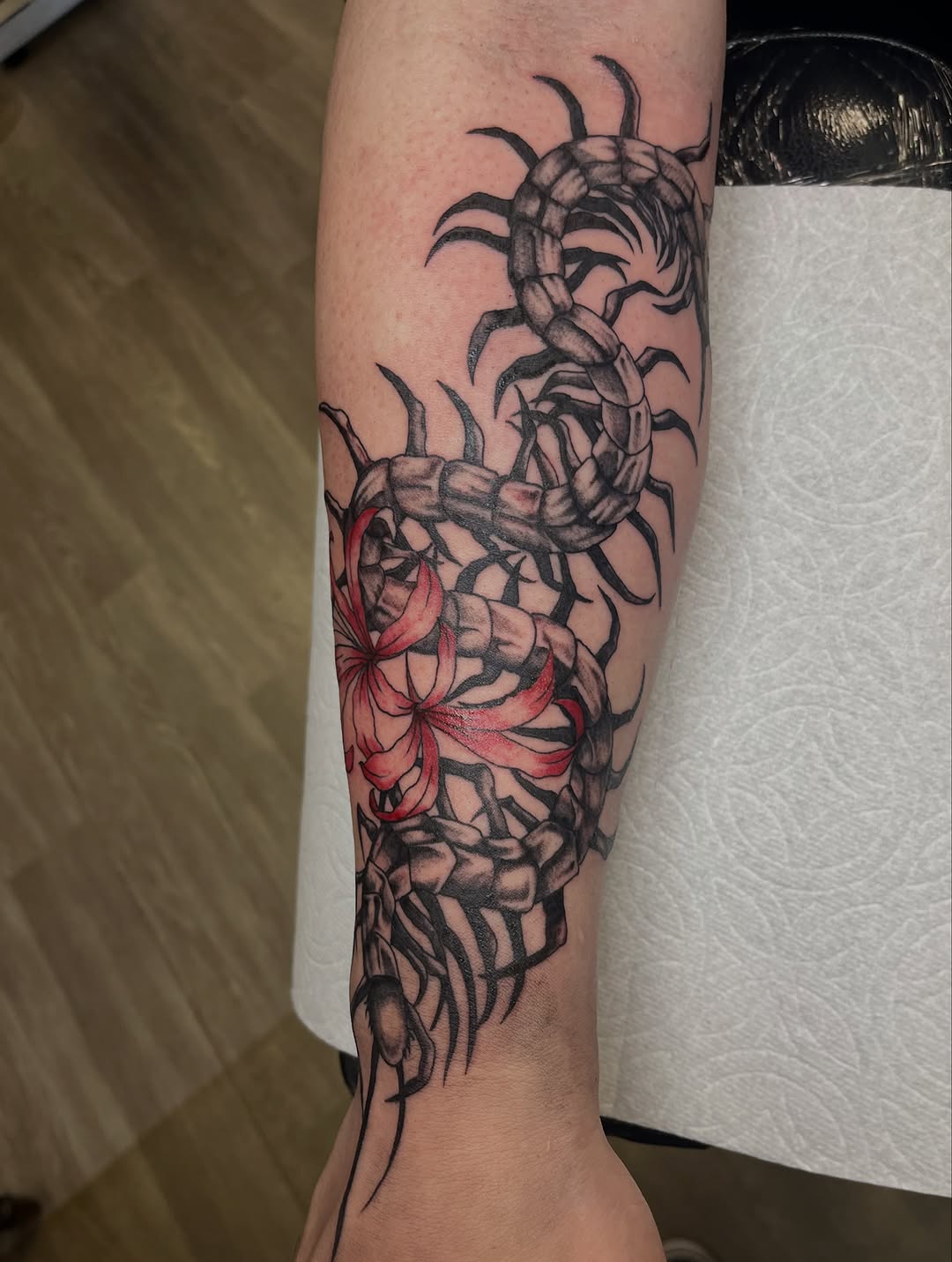 Tattoo by @enemytattoo — dark_realism, japanese_irezumi