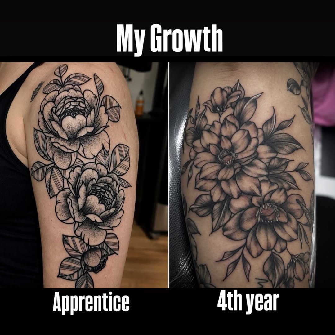 Tattoo by @jesscorinnetattoo — black_and_grey, realism