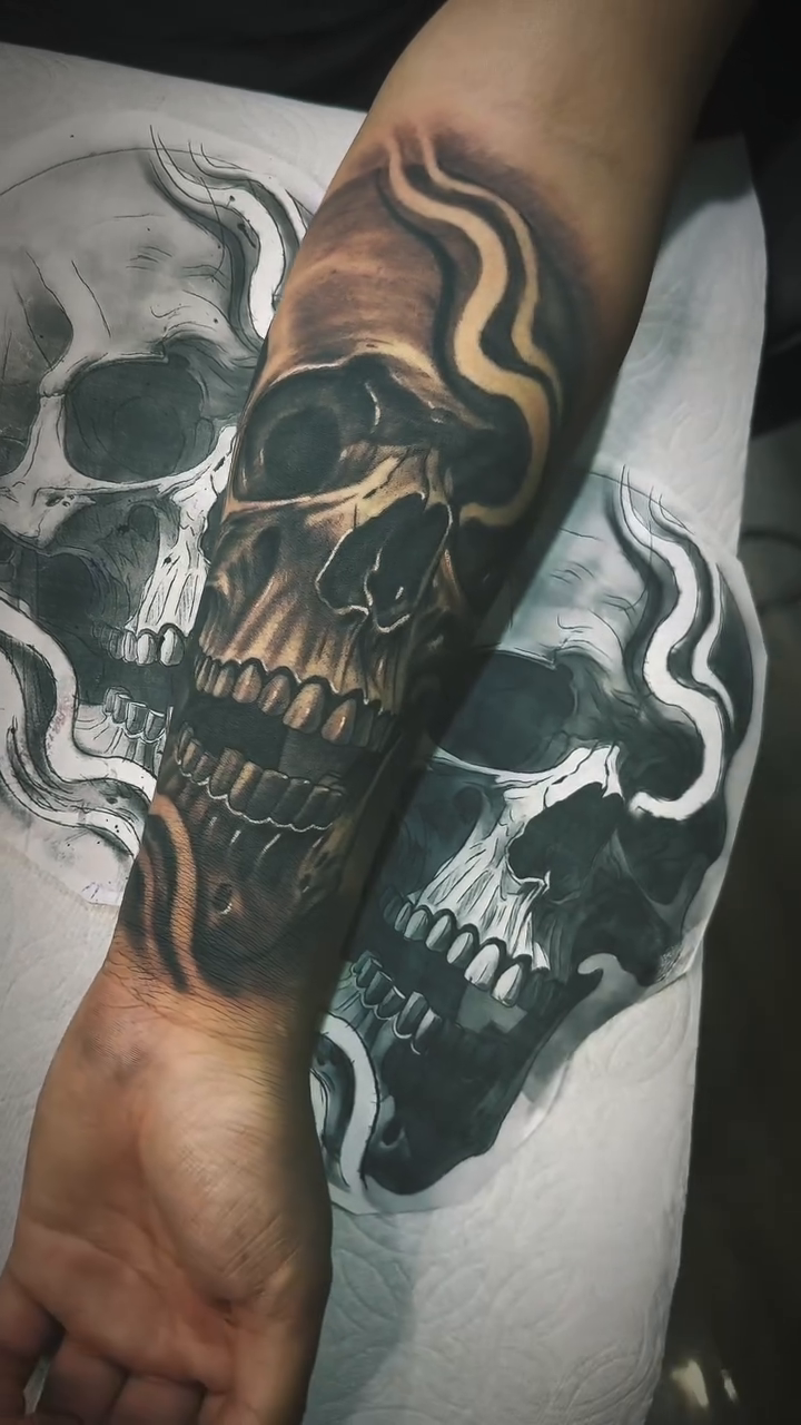 Tattoo by @affiliated.ink — black_and_grey, realism