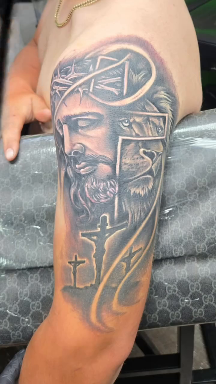 Tattoo by @lowcountryink — realism, black_and_grey