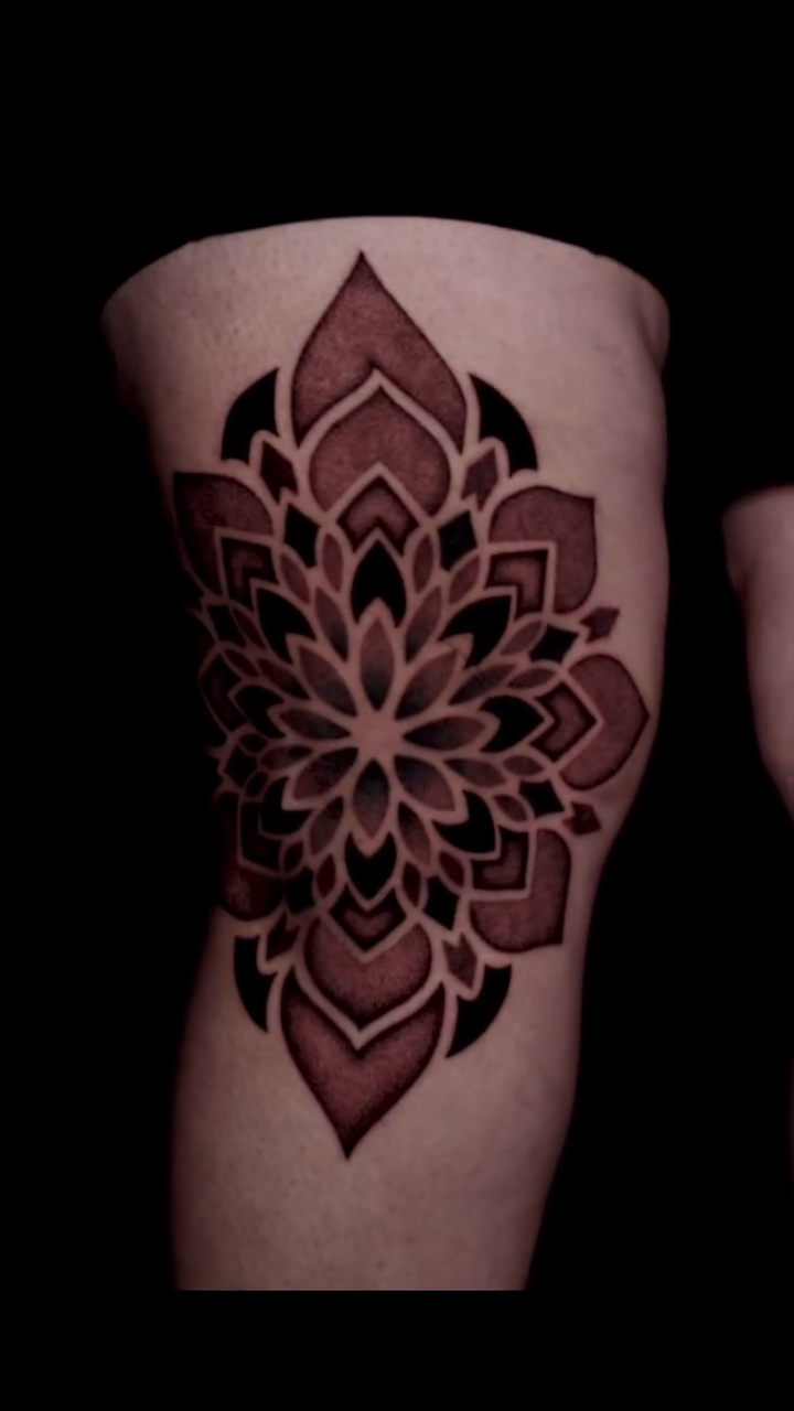 Tattoo by @taboo.tattoos_ — geometric, dotwork