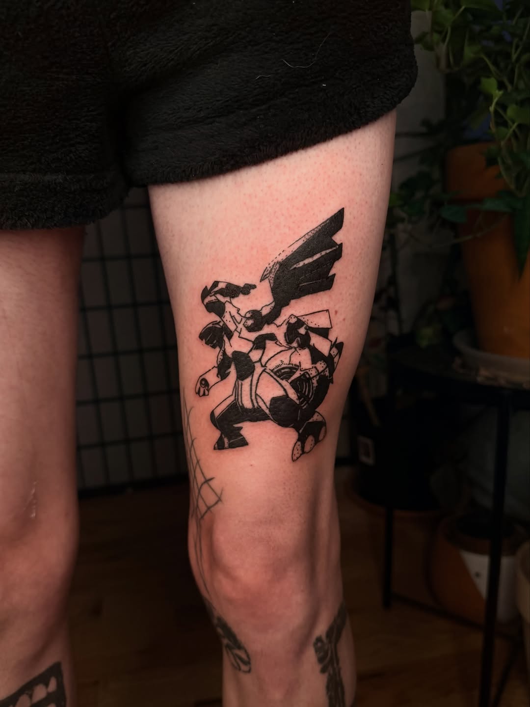 Tattoo by @isthepainok — anime, blackwork