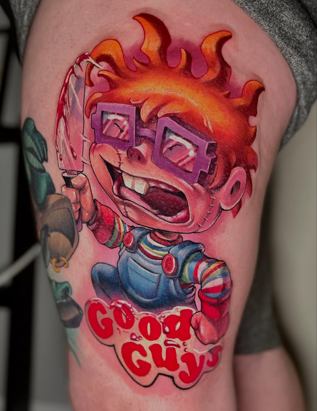Tattoo work at Fort Wayne Tattoo Convention 2026