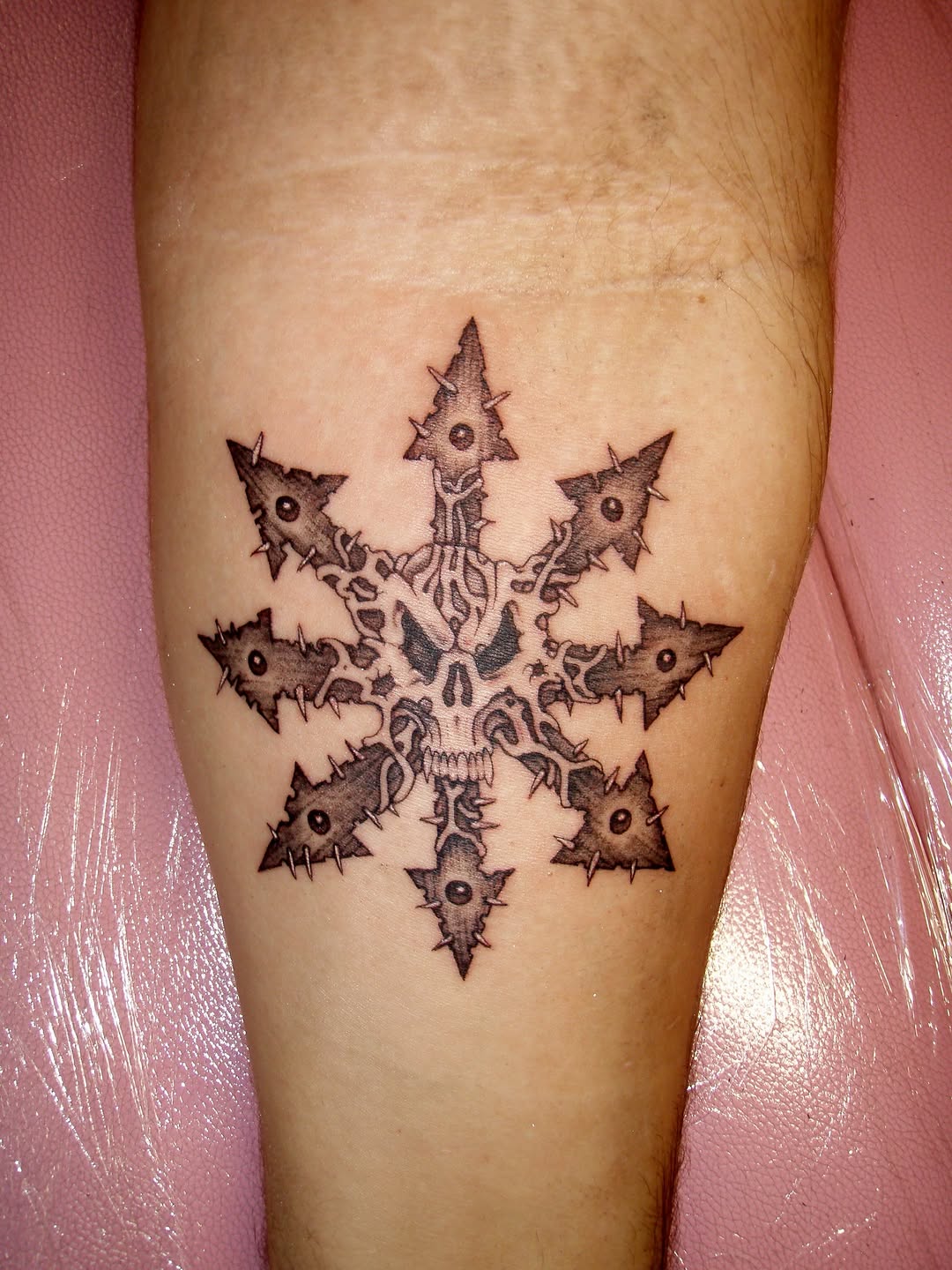 Tattoo by @fried_world — blackwork, dark_realism