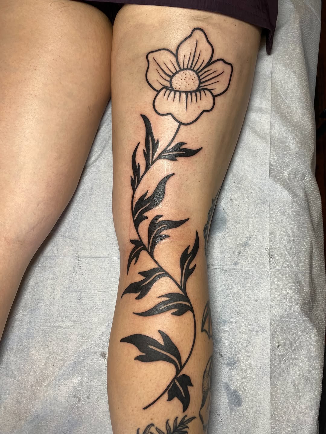 Tattoo by @rippintattoos — blackwork